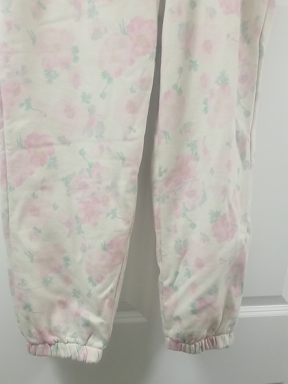 GAP PINK Floral Pastel Drawstring Joggers SZ. M  NWT - Picture 7 of 13